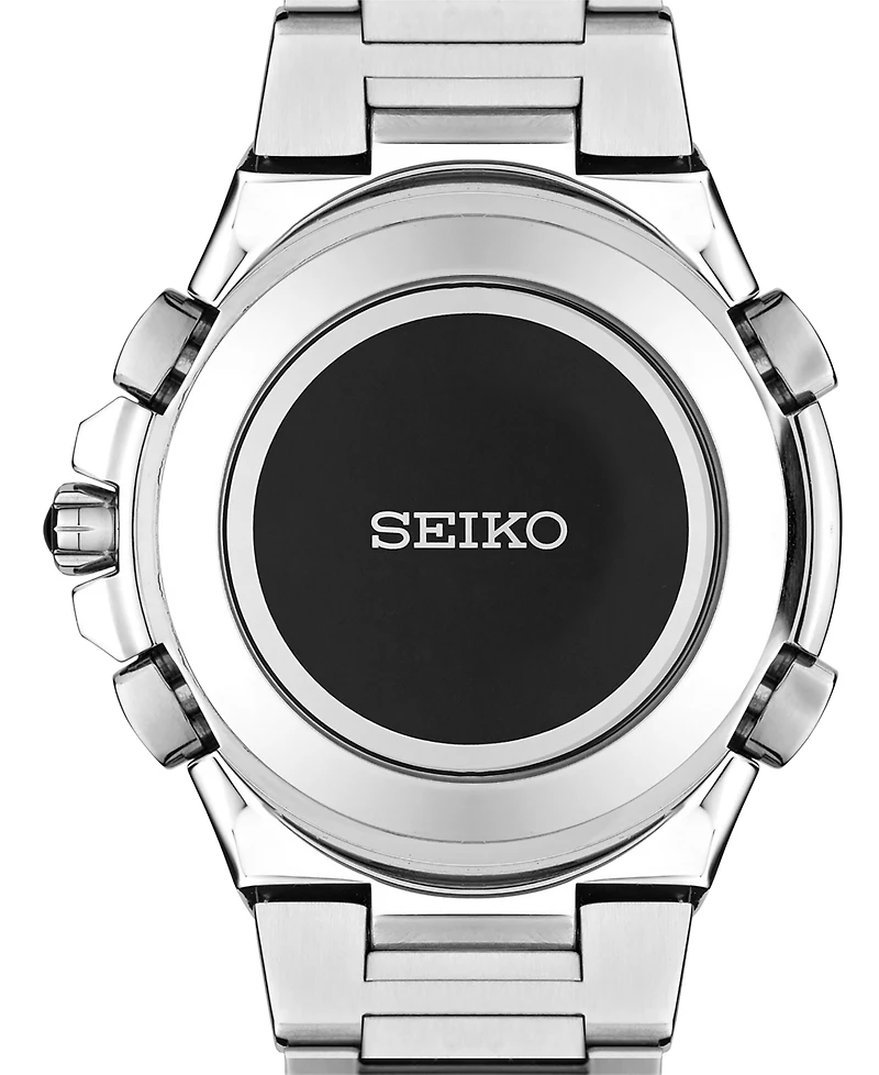 Seiko Men's Solar Chronograph Coutura Stainless Steel Bracelet Watch 45mm SSG009