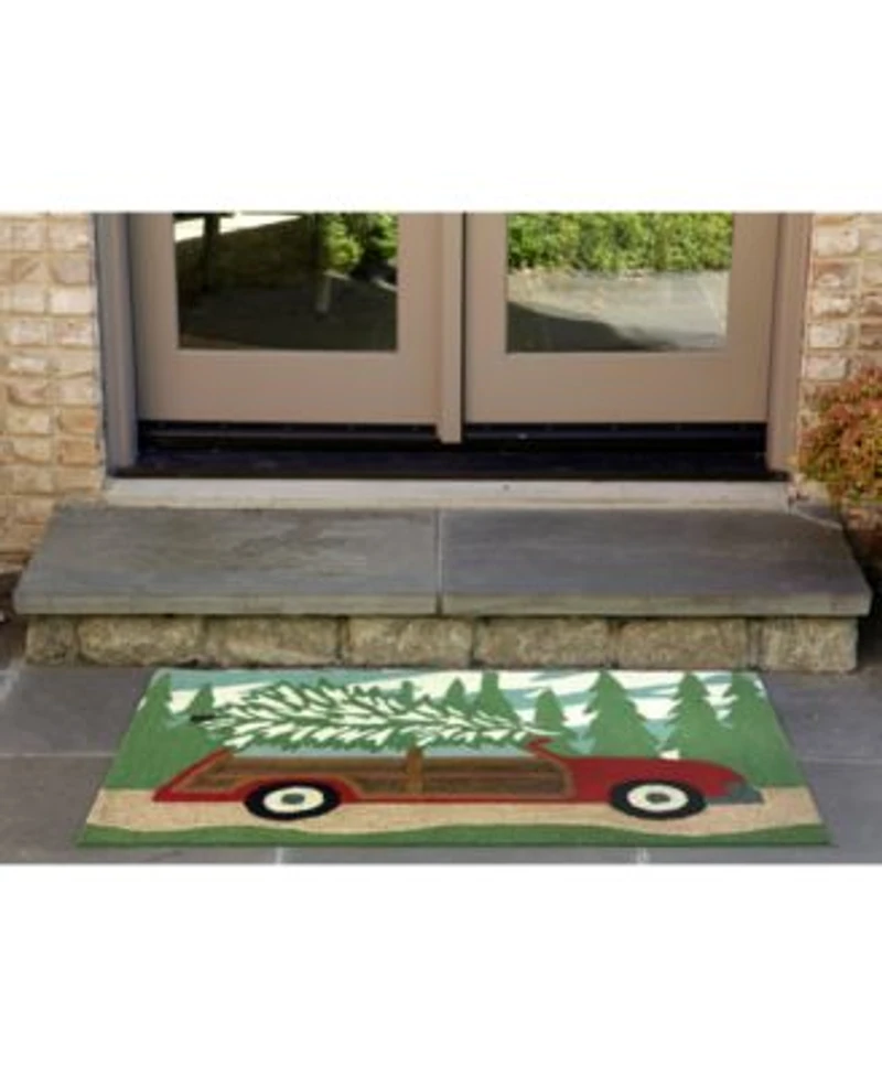 Liora Manne Front Porch Indoor Outdoor Woody Wonderland Pine Area Rug