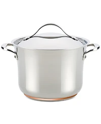 Anolon Nouvelle Copper Stainless Steel 6.5-Qt. Stockpot with Lid