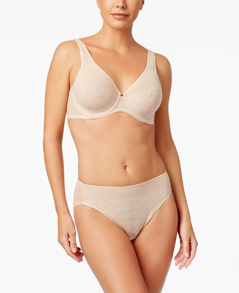 Wacoal Stark Beauty Rose-Lace Molded Underwire Bra 855225