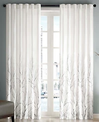 Madison Park Andora Botanical Embroidered Curtain Panel