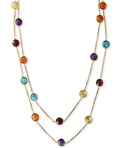 Effy Multistone Long 43" Strand Necklace (28-9/10 ct. t.w.) in 14k Gold