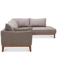 Jollene 113" 2-Pc. Fabric Sectional, Created for Macy's