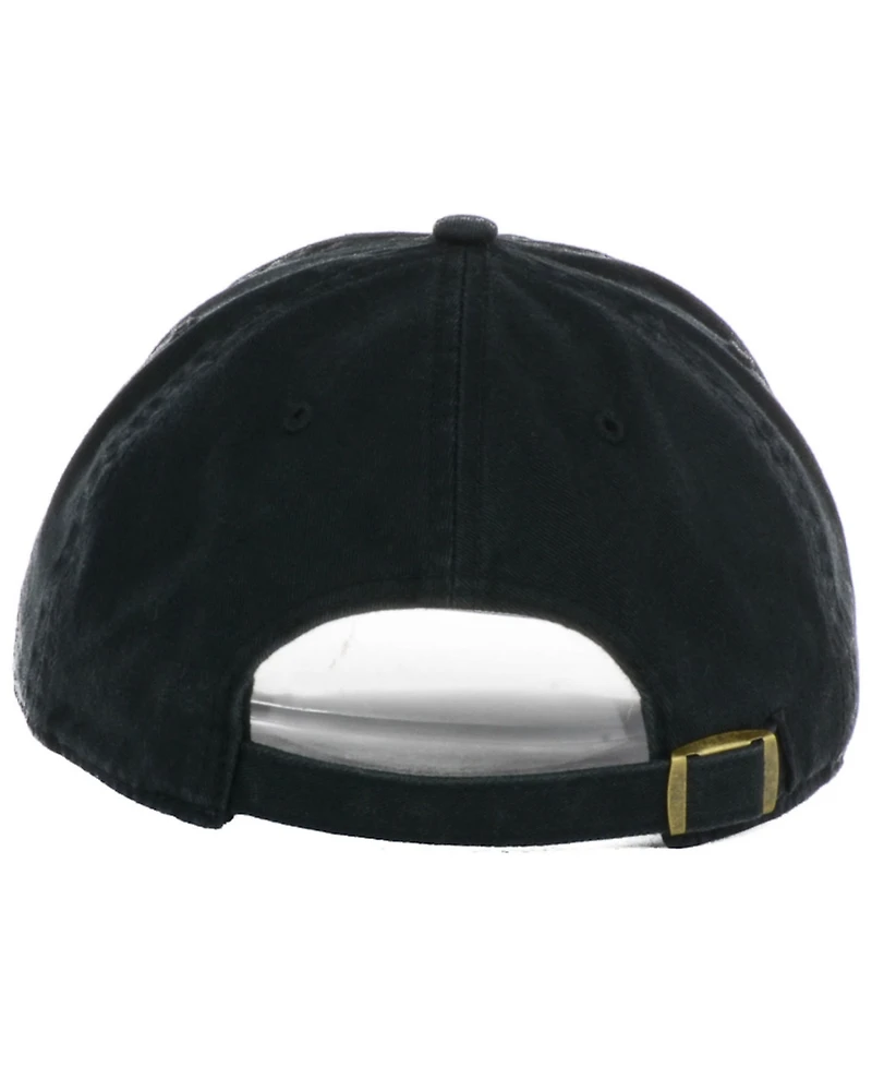 Men's '47 Brand Black Chicago Blackhawks Team Clean Up Adjustable Hat