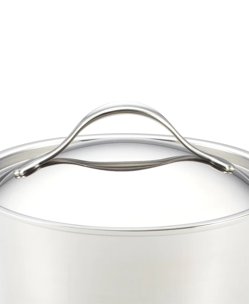 Anolon Nouvelle Copper Stainless Steel 6.5-Qt. Stockpot with Lid