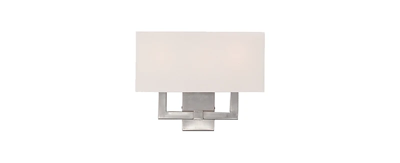 Livex Hollborn 3-Light Brushed Nickel Sconce