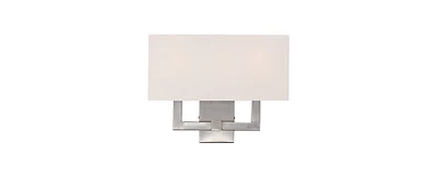 Livex Hollborn 3-Light Brushed Nickel Sconce