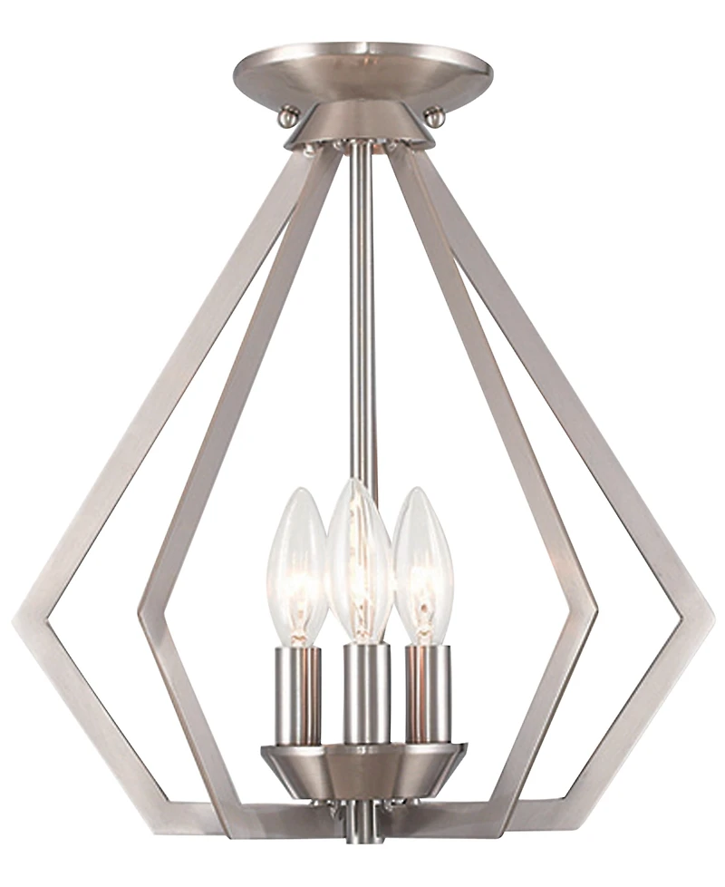 Livex Prism 3- Light Metal 14'' Pendant