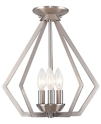 Livex Prism 3- Light Metal 14'' Pendant