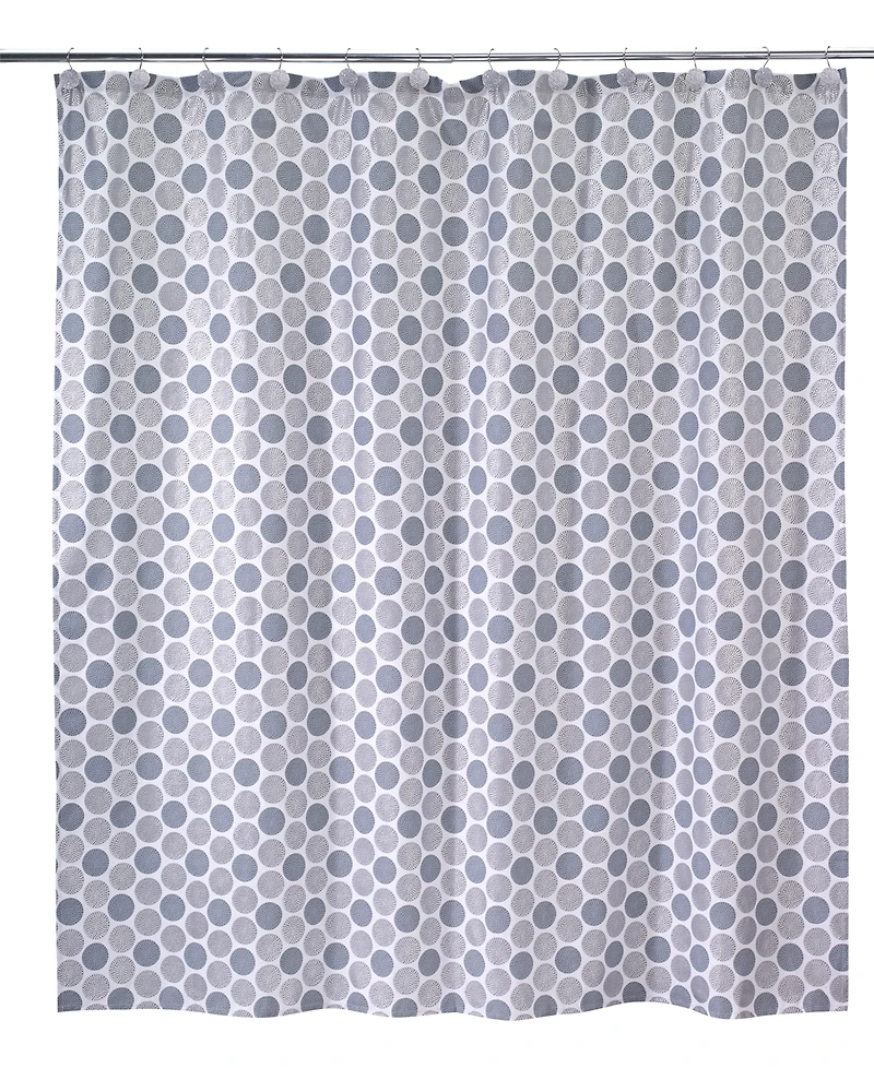 Avanti Dotted Circle Printed Shower Curtain, 72" x 72"