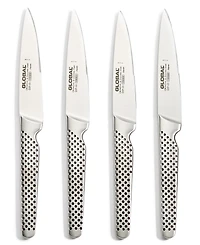 Global Stainless Steel 4-Pc. Steak Knife Set