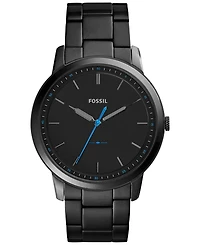 Fossil Men's The Minimalist Black Stainless Steel Bracelet Watch 44mm FS5308