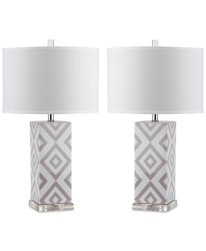 Safavieh Set of 2 Diamonds Table Lamps