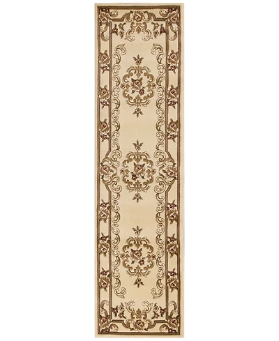 Kas Corinthian 5311 Ivory Aubusson 2'2" x 7'11" Runner Rug