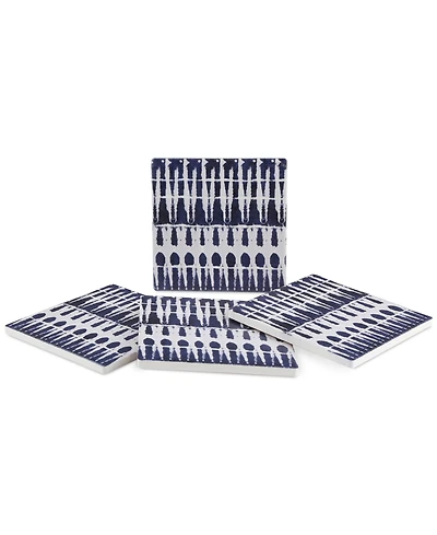 Thirstystone Blue Dye Iv 4-Pc. Coaster Set