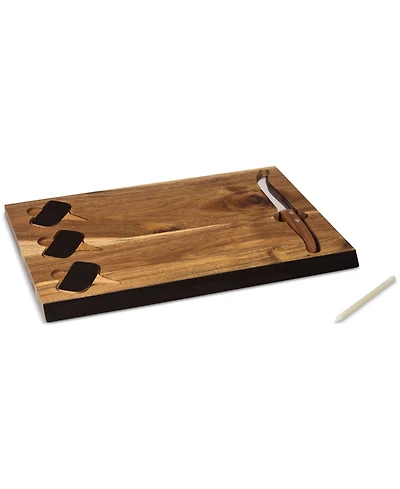 Toscana by Picnic Time Delio Acacia Wood Cheese Board & Tools Set