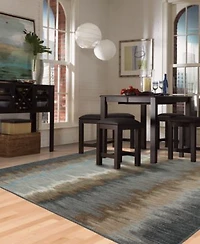 Closeout Karastan Euphoria Cashel Abyss Blue Area Rug Collection