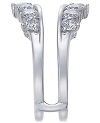 Diamond Tiara Solitaire Enhancer Ring Guard (1-3/8 ct. t.w.) in 14k White Gold