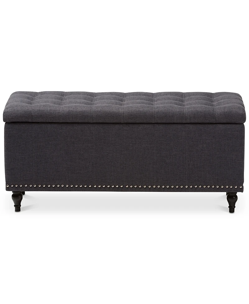 Kaylee Button-Tufted Storage Ottoman Bench