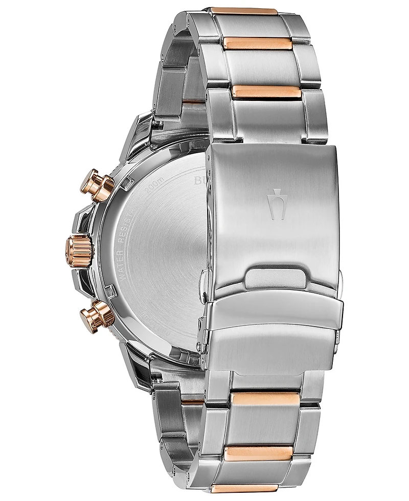 Bulova Men's Chronograph Marine Star Two-Tone Stainless Steel Bracelet Watch 45mm