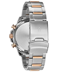 Bulova Men's Chronograph Marine Star Two-Tone Stainless Steel Bracelet Watch 45mm