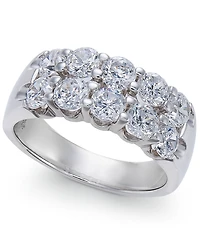 Two-Row Certified Diamond Band Ring in 14k White Gold (2 ct. t.w.)