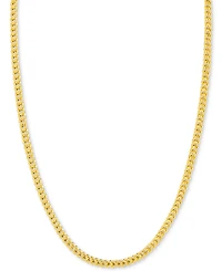 24" Franco Chain Necklace (3.5mm) in 14k Gold