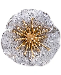 Giani Bernini Two-Tone Hibiscus Flower Statement Ring, Created for Macy's