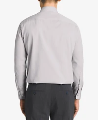 Calvin Klein Steel Men's Classic-Fit Non-Iron Performance Herringbone Dress Shirt