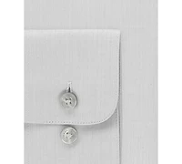 Calvin Klein Steel Men's Classic-Fit Non-Iron Performance Herringbone Dress Shirt