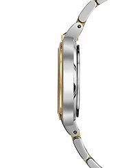 Bulova Women's Rubaiyat Diamond (1/4 ct. t.w.) Two-Tone Stainless Steel Bracelet Watch 35mm