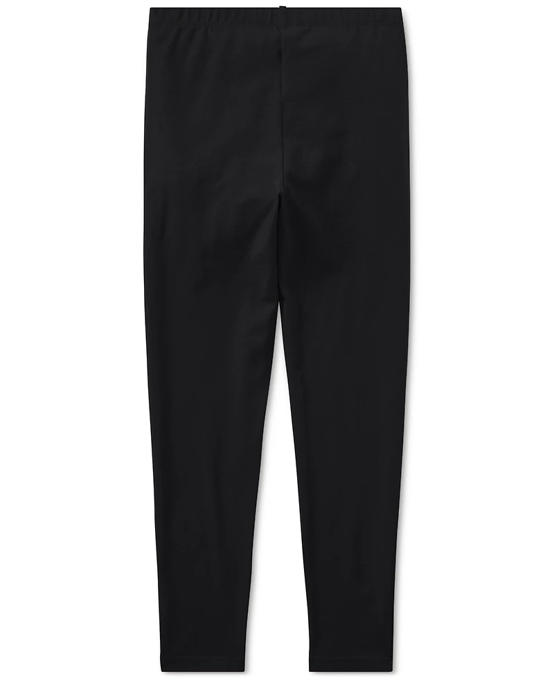 Polo Ralph Lauren Girls 2T-6X Stretch Embroidered Pony Cotton Leggings