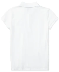 Polo Ralph Lauren Girls 2T-6X Short Sleeve Stretch Cotton Mesh Shirt
