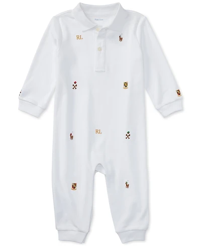 Polo Ralph Lauren Baby Boys Embroidered Cotton Coverall