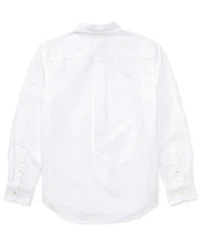 Polo Ralph Lauren Big Boys Embroidered Pony Logo Cotton Oxford Shirt