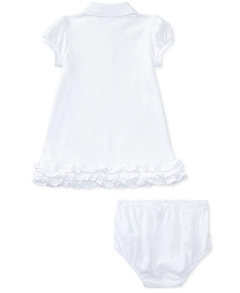 Polo Ralph Lauren Baby Girls Ruffled Pony Printed Dress