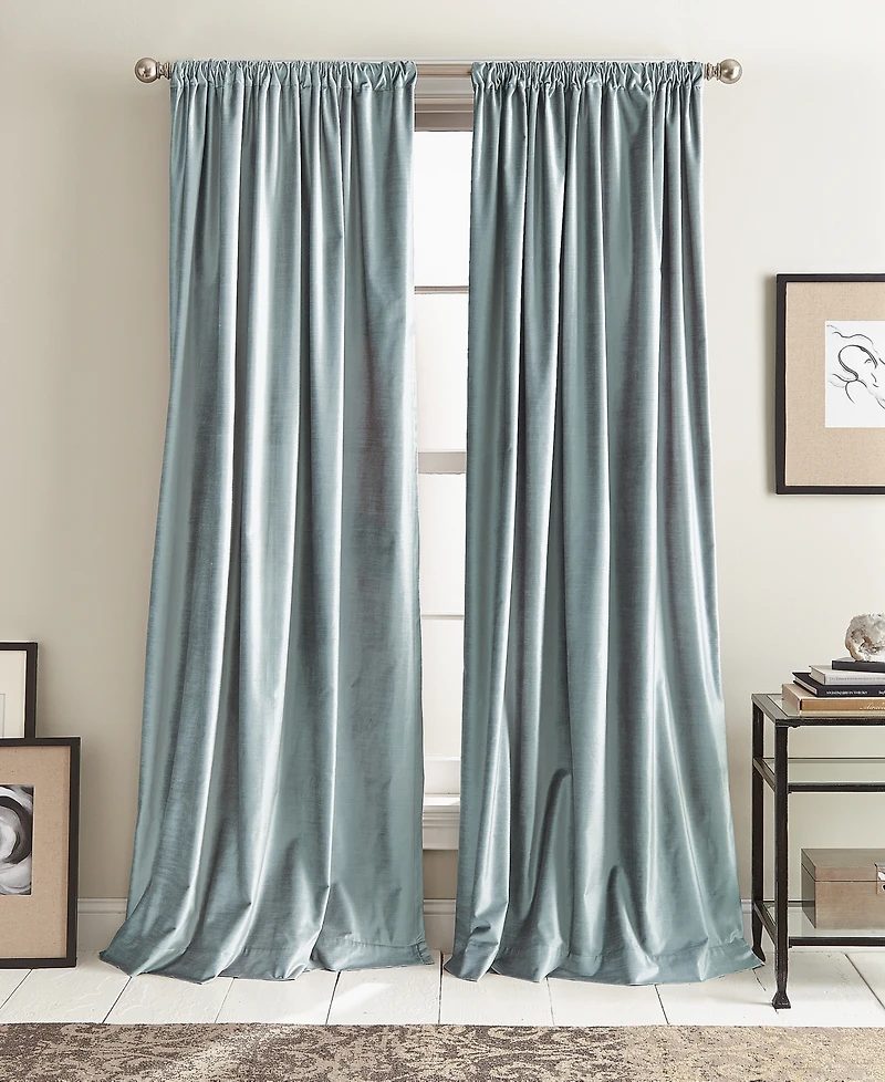 Modern Velvet 50" x 96" Curtain Set