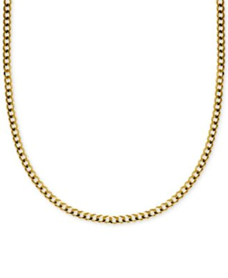 Italian Gold Curb Link Chain Necklace Collection 3 1 6mm In Solid 14k Gold