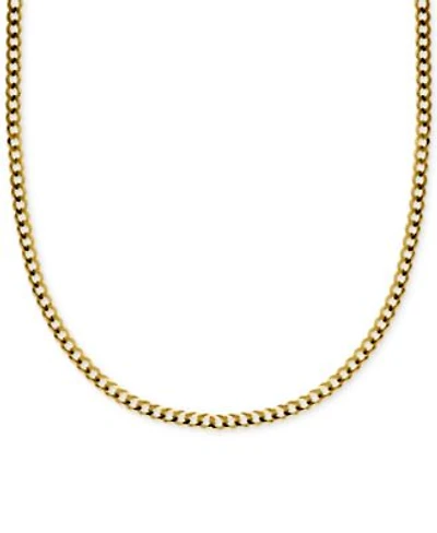 Italian Gold Curb Link Chain Necklace Collection 3 1 6mm In Solid 14k Gold