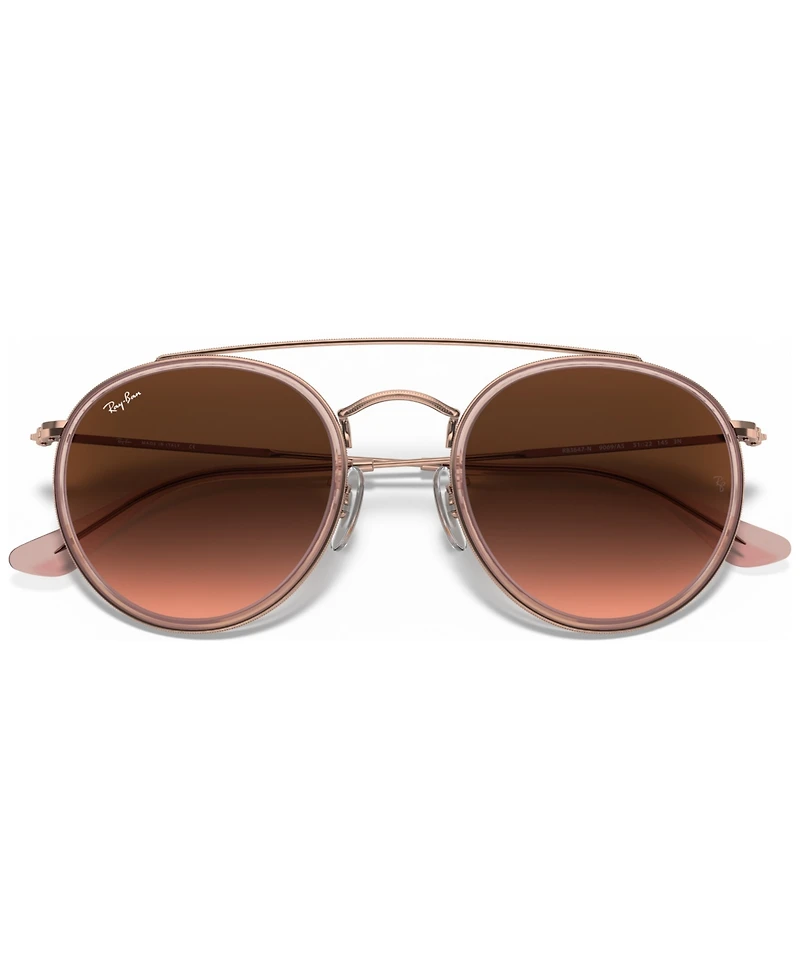 Ray-Ban Sunglasses, RB3647N Round Double Bridge