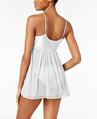 Flora by Nikrooz Bellflower Babydoll Chemise 2pc Lingerie Set