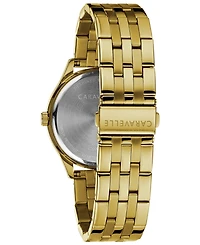 Caravelle Designed by Bulova Men's Gold-Tone Stainless Steel Bracelet Watch 41mm