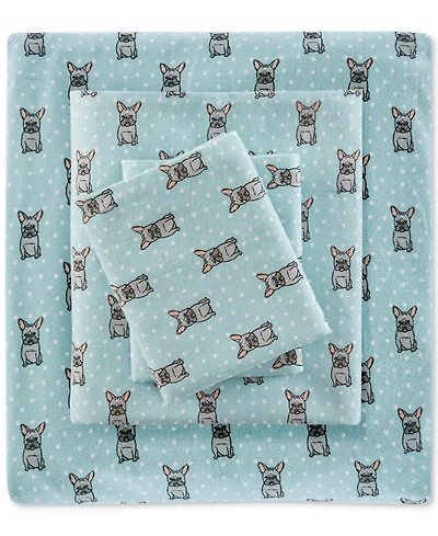 Madison Park Novelty Printed Cotton Flannel 4-Pc. Sheet Set, California King