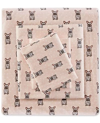 Madison Park Novelty Printed Cotton Flannel -Pc. Sheet Set