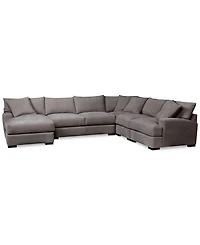 Closeout! Rhyder -Pc. Fabric Sectional Sofa with Chaise