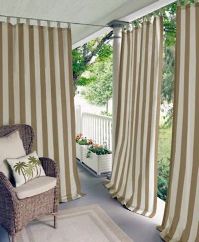 Elrene Home Fashions Highland Stripe Indoor Outdoor Window Curtain