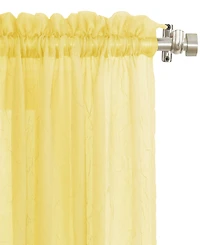 Crushed Sheer Voile Rod Pocket Curtain Panel