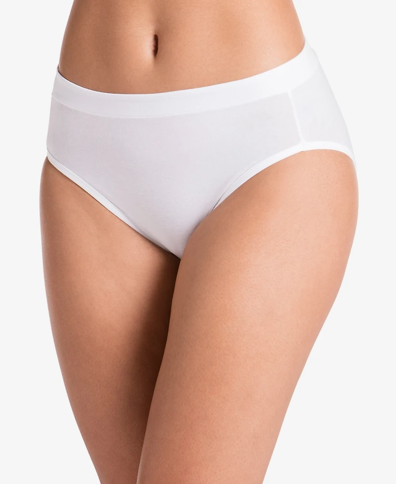 Jockey Cotton Stretch Hi Cut 1555, available extended sizes