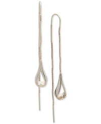 Dkny Gold-Tone Open Teardrop Threader Earrings