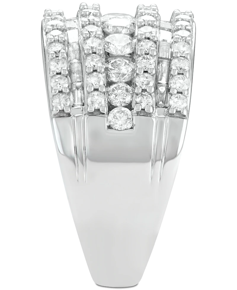 Five-Row Diamond Band (3 ct. t.w.) 14k White, Yellow or Rose Gold